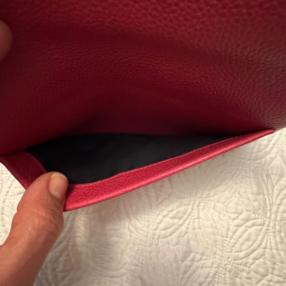 Coach Urbane Pink Fold Over Crossbody with Silver Hardware - Picture 9 of 14